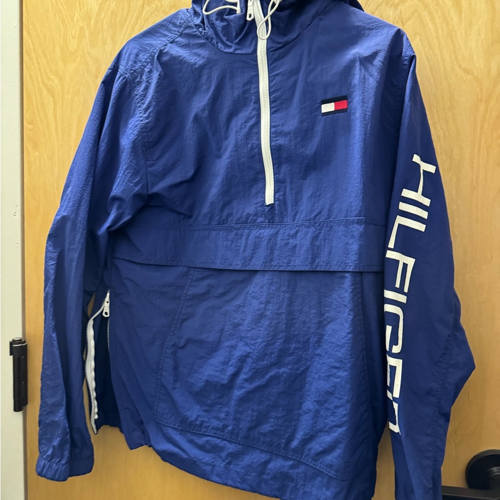 Tommy Hilfiger Blue Windbreaker Jacket